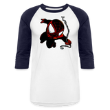 Character #110  Baseball T-Shirt - white/navy
