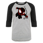 Character #110  Baseball T-Shirt - heather gray/black