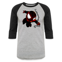 Character #110  Baseball T-Shirt - heather gray/black