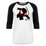 Character #110  Baseball T-Shirt - white/black