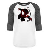 Character #110  Baseball T-Shirt - white/charcoal
