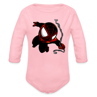Character #110 Organic Long Sleeve Baby Bodysuit - light pink