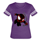 Character #110   Women’s Vintage Sport T-Shirt - vintage purple/white