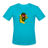 Character #111 Men’s Moisture Wicking Performance T-Shirt - turquoise