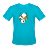 Character #112 Men’s Moisture Wicking Performance T-Shirt - turquoise
