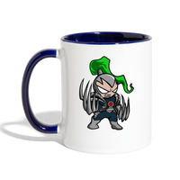 Character #114  Contrast Coffee Mug - white/cobalt blue