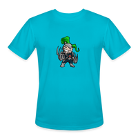 Character #114 Men’s Moisture Wicking Performance T-Shirt - turquoise