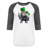 Character #114 Baseball T-Shirt - white/charcoal