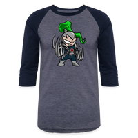 Character #114 Baseball T-Shirt - heather blue/navy