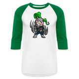 Character #114 Baseball T-Shirt - white/kelly green