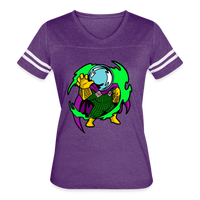 Character #115 Women’s Vintage Sport T-Shirt - vintage purple/white
