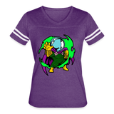 Character #115 Women’s Vintage Sport T-Shirt - vintage purple/white
