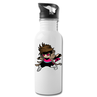 Character #4 Water Bottle - white