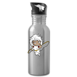 Character #5 Water Bottle - silver