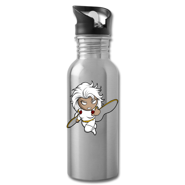 Character #5 Water Bottle - silver