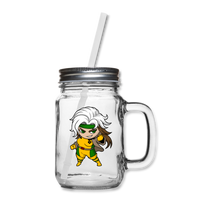 Character #6 Mason Jar - clear
