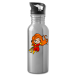 Character #8 Water Bottle - silver