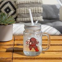 Character #13 Mason Jar - clear