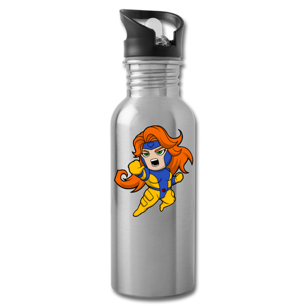 Character #16 Water Bottle - silver