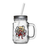 Character #17 Mason Jar - clear