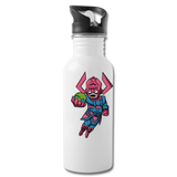Character #28 Water Bottle - white