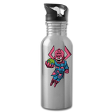 Character #28 Water Bottle - silver