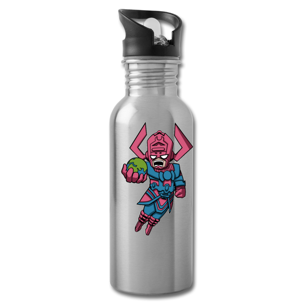 Character #28 Water Bottle - silver