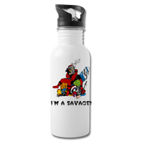 Character #38 Water Bottle - white