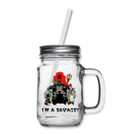 Character #43 Mason Jar - clear