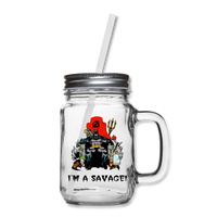 Character #43 Mason Jar - clear