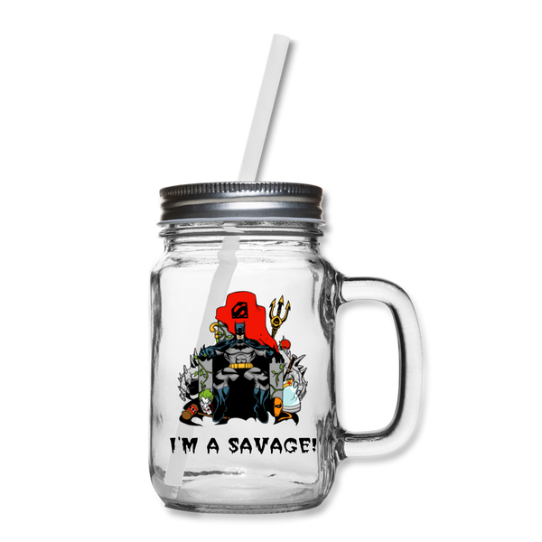 Character #43 Mason Jar - clear
