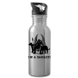 Character #46 Water Bottle - silver