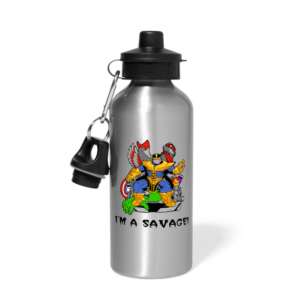 Character #50 Water Bottle - silver