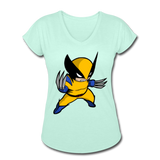 Character #1 Women's Tri-Blend V-Neck T-Shirt - mint