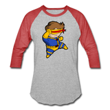 Character #2 Baseball T-Shirt - heather gray/red