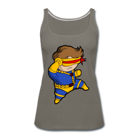Character #2 Women’s Premium Tank Top - asphalt gray