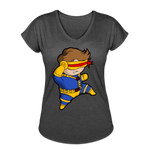 Character #2 Women's Tri-Blend V-Neck T-Shirt - deep heather