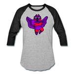 Character #3 Baseball T-Shirt - heather gray/black