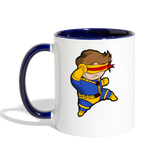 Character #2 Contrast Coffee Mug - white/cobalt blue