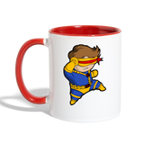 Character #2 Contrast Coffee Mug - white/red