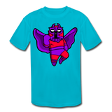 Character #3 Kids' Moisture Wicking Performance T-Shirt - turquoise