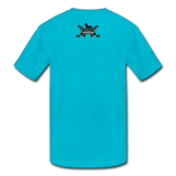 Character #3 Kids' Moisture Wicking Performance T-Shirt - turquoise