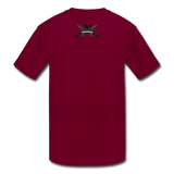 Character #3 Kids' Moisture Wicking Performance T-Shirt - burgundy