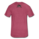 Character #3 Fitted Cotton/Poly T-Shirt by Next Level - heather burgundy