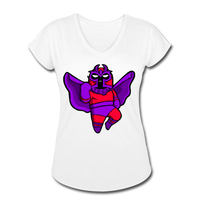 Character #3 Women's Tri-Blend V-Neck T-Shirt - white