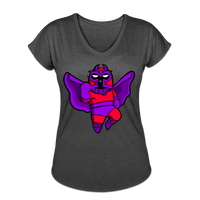 Character #3 Women's Tri-Blend V-Neck T-Shirt - deep heather