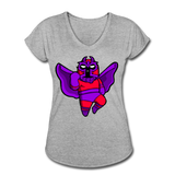 Character #3 Women's Tri-Blend V-Neck T-Shirt - heather gray