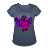Character #3 Women's Tri-Blend V-Neck T-Shirt - navy heather