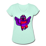 Character #3 Women's Tri-Blend V-Neck T-Shirt - mint