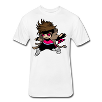 Character #4 Fitted Cotton/Poly T-Shirt by Next Level - white
